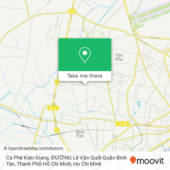 Cà Phê Kiên Giang, ĐƯỜNG Lê Văn Quới Quận Bình Tân, Thành Phố Hồ Chí Minh map