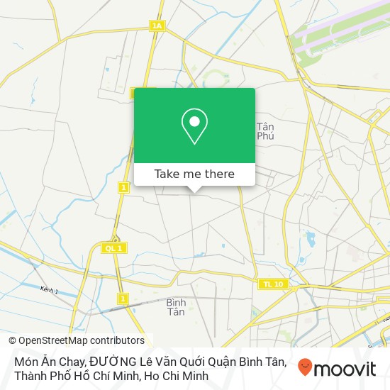 Món Ăn Chay, ĐƯỜNG Lê Văn Quới Quận Bình Tân, Thành Phố Hồ Chí Minh map