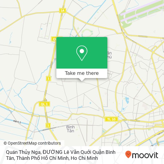 Quán Thủy Nga, ĐƯỜNG Lê Văn Quới Quận Bình Tân, Thành Phố Hồ Chí Minh map