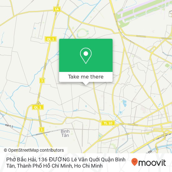 Phở Bắc Hải, 136 ĐƯỜNG Lê Văn Quới Quận Bình Tân, Thành Phố Hồ Chí Minh map