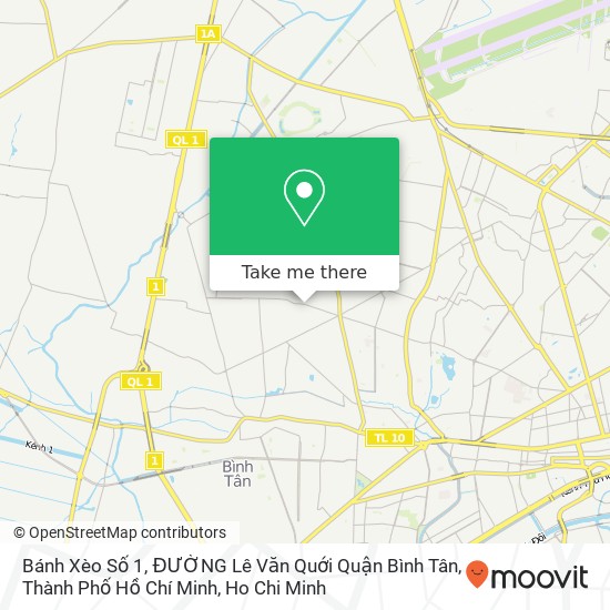 Bánh Xèo Số 1, ĐƯỜNG Lê Văn Quới Quận Bình Tân, Thành Phố Hồ Chí Minh map