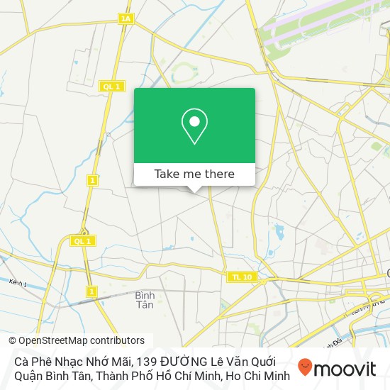 Cà Phê Nhạc Nhớ Mãi, 139 ĐƯỜNG Lê Văn Quới Quận Bình Tân, Thành Phố Hồ Chí Minh map