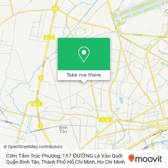 Cơm Tấm Trúc Phương, 157 ĐƯỜNG Lê Văn Quới Quận Bình Tân, Thành Phố Hồ Chí Minh map