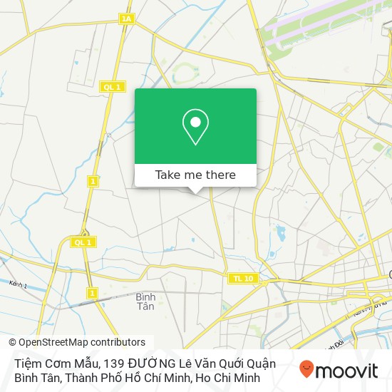 Tiệm Cơm Mẫu, 139 ĐƯỜNG Lê Văn Quới Quận Bình Tân, Thành Phố Hồ Chí Minh map