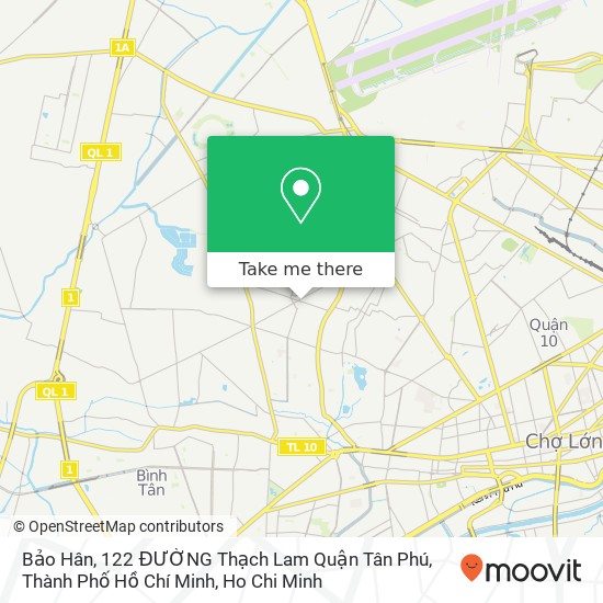 Bảo Hân, 122 ĐƯỜNG Thạch Lam Quận Tân Phú, Thành Phố Hồ Chí Minh map