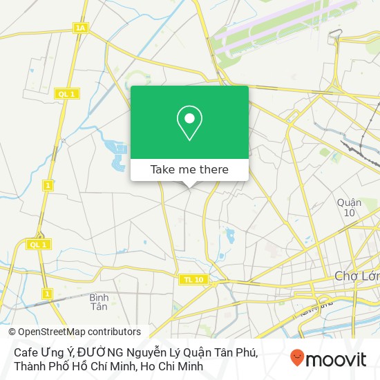 Cafe Ưng Ý, ĐƯỜNG Nguyễn Lý Quận Tân Phú, Thành Phố Hồ Chí Minh map