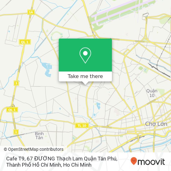 Cafe T9, 67 ĐƯỜNG Thạch Lam Quận Tân Phú, Thành Phố Hồ Chí Minh map