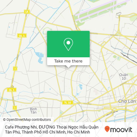 Cafe Phương Nhi, ĐƯỜNG Thoại Ngọc Hầu Quận Tân Phú, Thành Phố Hồ Chí Minh map