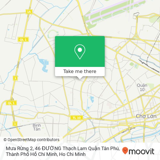 Mưa Rừng 2, 46 ĐƯỜNG Thạch Lam Quận Tân Phú, Thành Phố Hồ Chí Minh map
