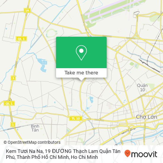 Kem Tươi Na Na, 19 ĐƯỜNG Thạch Lam Quận Tân Phú, Thành Phố Hồ Chí Minh map