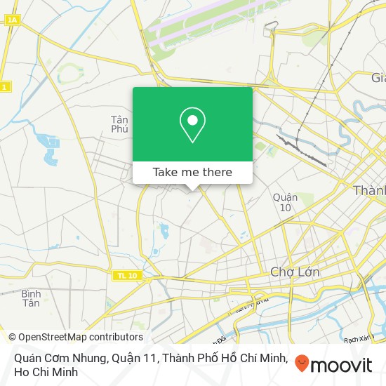 Quán Cơm Nhung, Quận 11, Thành Phố Hồ Chí Minh map