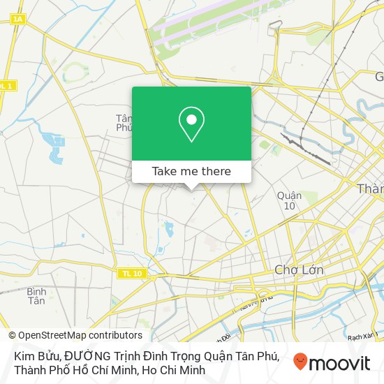 Kim Bửu, ĐƯỜNG Trịnh Đình Trọng Quận Tân Phú, Thành Phố Hồ Chí Minh map