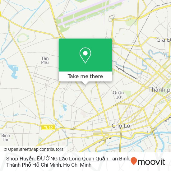 Shop Huyền, ĐƯỜNG Lạc Long Quân Quận Tân Bình, Thành Phố Hồ Chí Minh map