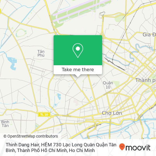 Thinh Dang Hair, HẺM 730 Lạc Long Quân Quận Tân Bình, Thành Phố Hồ Chí Minh map