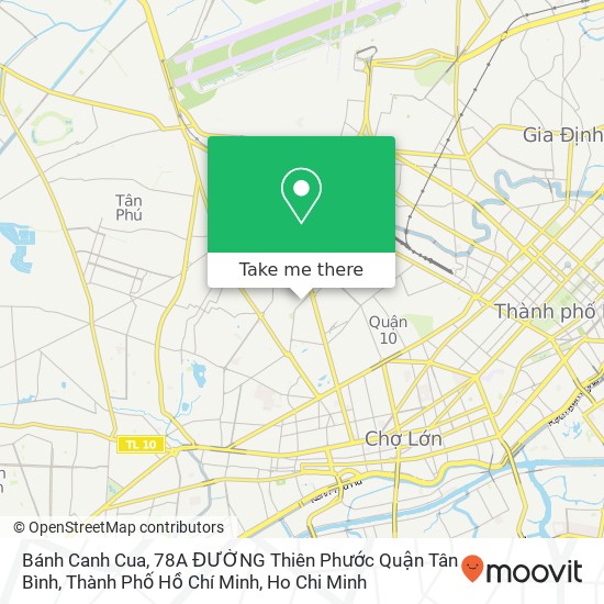 Bánh Canh Cua, 78A ĐƯỜNG Thiên Phước Quận Tân Bình, Thành Phố Hồ Chí Minh map