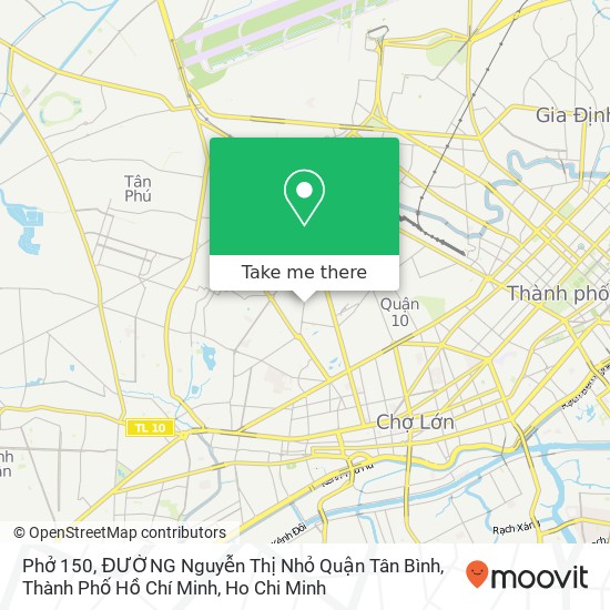 Phở 150, ĐƯỜNG Nguyễn Thị Nhỏ Quận Tân Bình, Thành Phố Hồ Chí Minh map