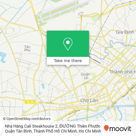 Nhà Hàng Cali Steakhouse 2, ĐƯỜNG Thiên Phước Quận Tân Bình, Thành Phố Hồ Chí Minh map