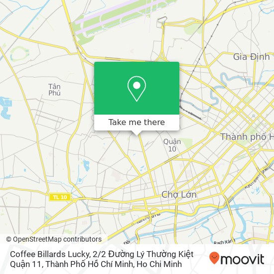 Coffee Billards Lucky, 2 / 2 Đường Lý Thường Kiệt Quận 11, Thành Phố Hồ Chí Minh map