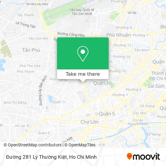 Đường 281 Lý Thường Kiệt map