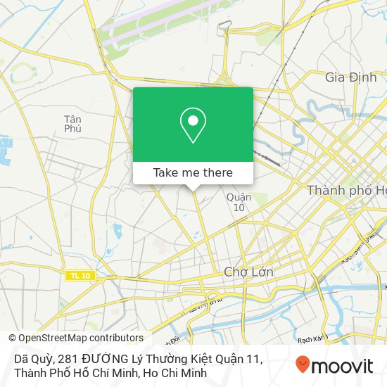 Dã Quỳ, 281 ĐƯỜNG Lý Thường Kiệt Quận 11, Thành Phố Hồ Chí Minh map