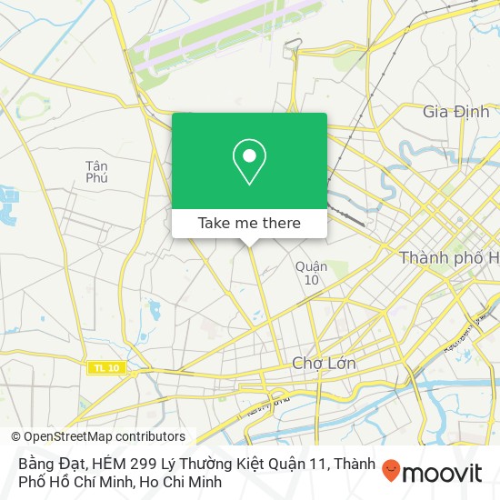 Bằng Đạt, HẺM 299 Lý Thường Kiệt Quận 11, Thành Phố Hồ Chí Minh map