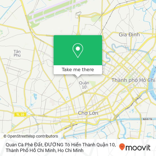 Quán Cà Phê Đất, ĐƯỜNG Tô Hiến Thành Quận 10, Thành Phố Hồ Chí Minh map