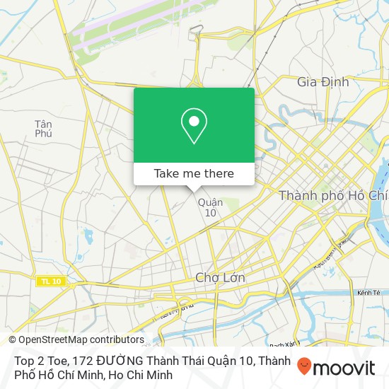 Top 2 Toe, 172 ĐƯỜNG Thành Thái Quận 10, Thành Phố Hồ Chí Minh map