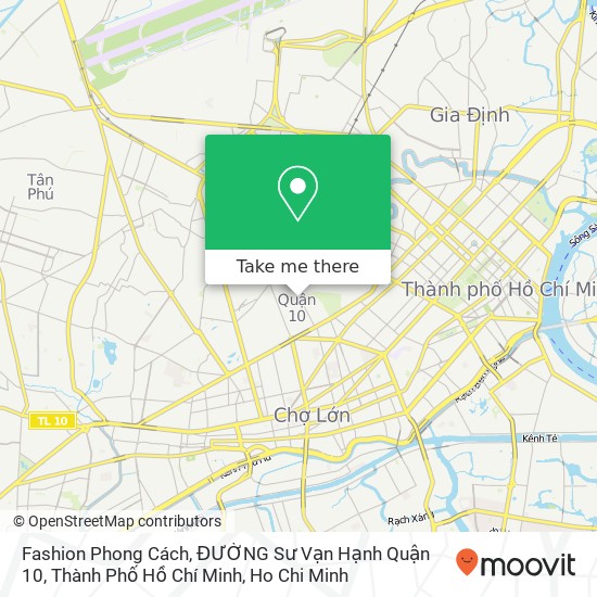 Fashion Phong Cách, ĐƯỜNG Sư Vạn Hạnh Quận 10, Thành Phố Hồ Chí Minh map