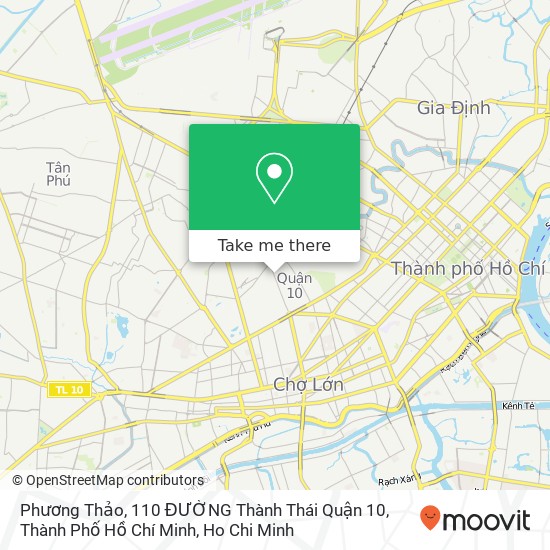 Phương Thảo, 110 ĐƯỜNG Thành Thái Quận 10, Thành Phố Hồ Chí Minh map