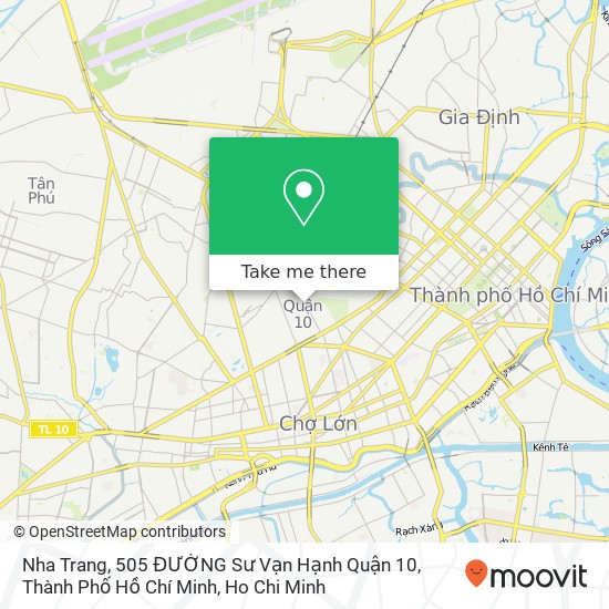 Nha Trang, 505 ĐƯỜNG Sư Vạn Hạnh Quận 10, Thành Phố Hồ Chí Minh map