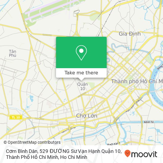 Cơm Bình Dân, 529 ĐƯỜNG Sư Vạn Hạnh Quận 10, Thành Phố Hồ Chí Minh map