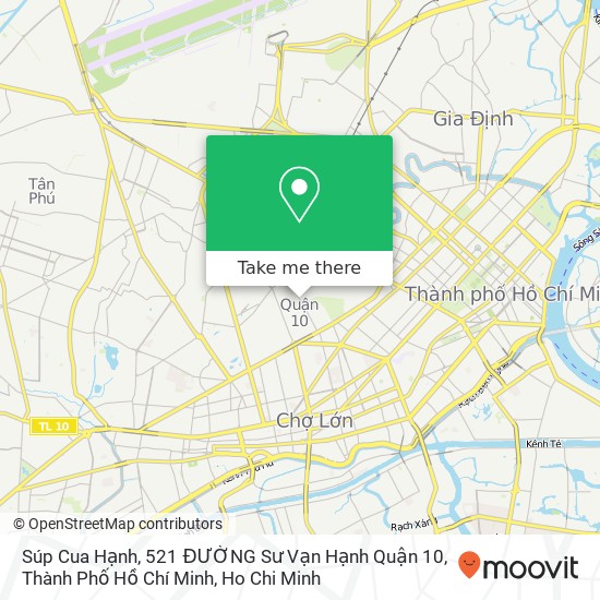 Súp Cua Hạnh, 521 ĐƯỜNG Sư Vạn Hạnh Quận 10, Thành Phố Hồ Chí Minh map