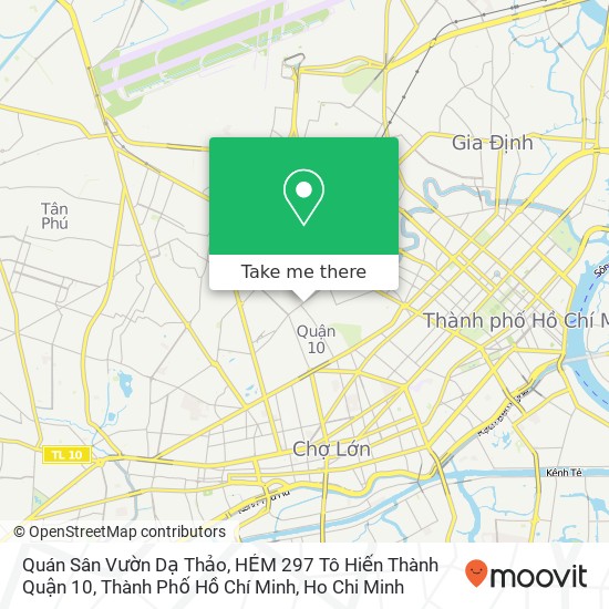 Quán Sân Vườn Dạ Thảo, HẺM 297 Tô Hiến Thành Quận 10, Thành Phố Hồ Chí Minh map