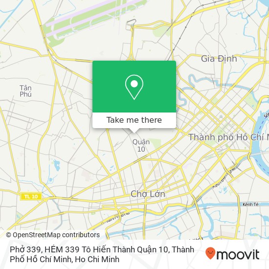 Phở 339, HẺM 339 Tô Hiến Thành Quận 10, Thành Phố Hồ Chí Minh map