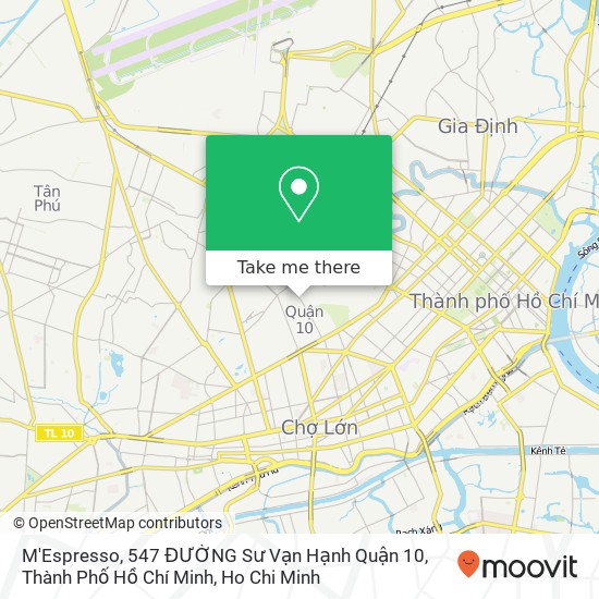 M'Espresso, 547 ĐƯỜNG Sư Vạn Hạnh Quận 10, Thành Phố Hồ Chí Minh map