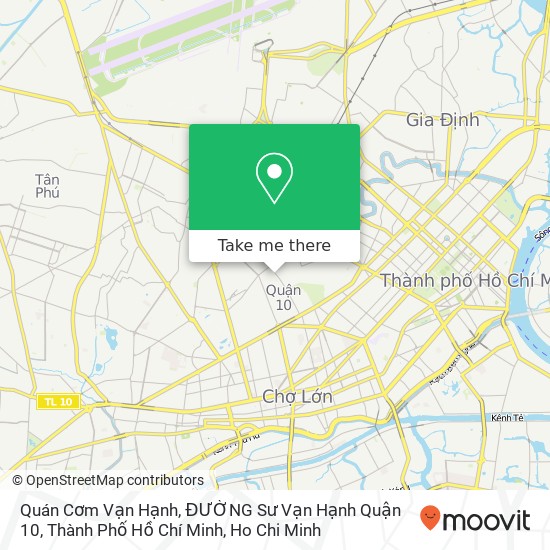 Quán Cơm Vạn Hạnh, ĐƯỜNG Sư Vạn Hạnh Quận 10, Thành Phố Hồ Chí Minh map