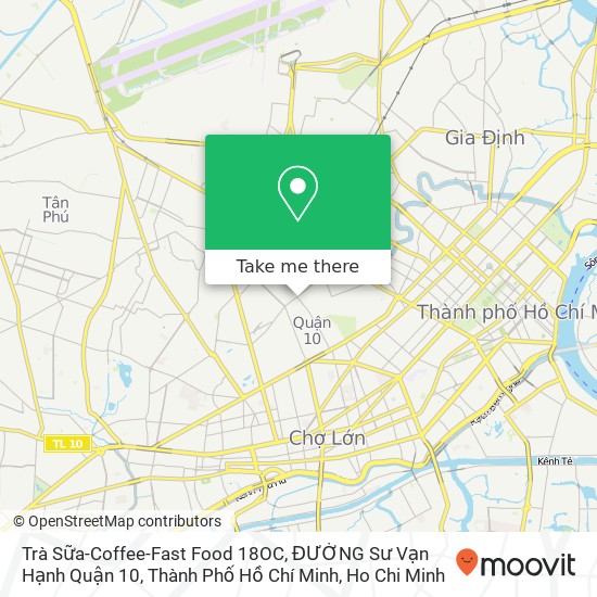 Trà Sữa-Coffee-Fast Food 18OC, ĐƯỜNG Sư Vạn Hạnh Quận 10, Thành Phố Hồ Chí Minh map