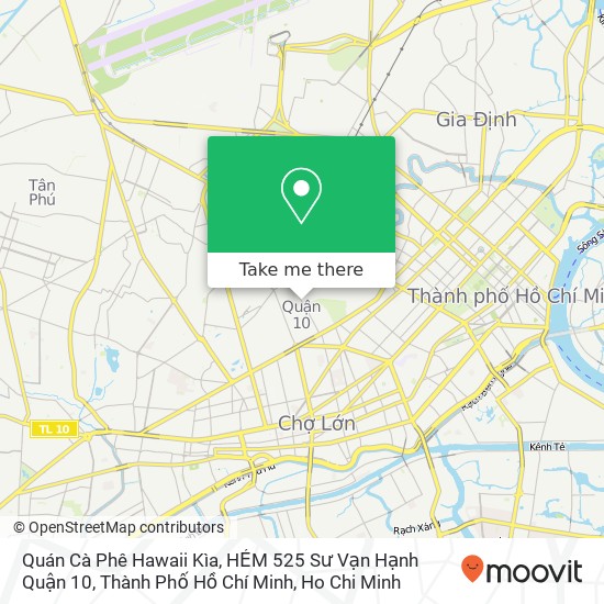 Quán Cà Phê Hawaii Kìa, HẺM 525 Sư Vạn Hạnh Quận 10, Thành Phố Hồ Chí Minh map