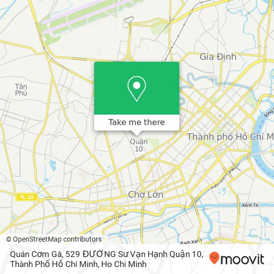 Quán Cơm Gà, 529 ĐƯỜNG Sư Vạn Hạnh Quận 10, Thành Phố Hồ Chí Minh map
