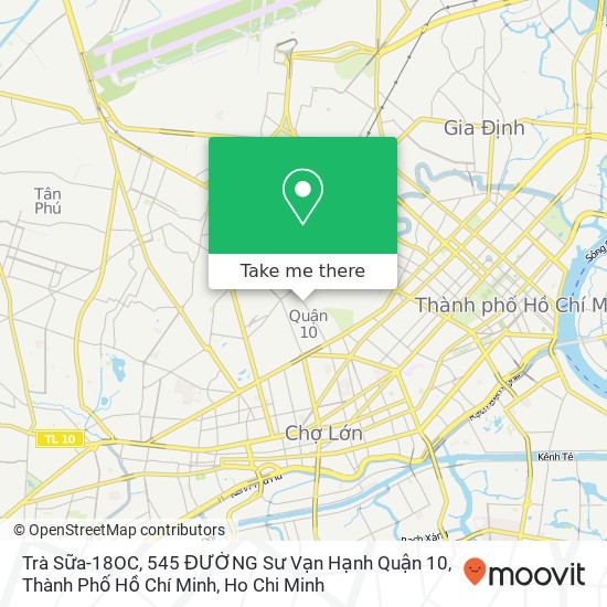 Trà Sữa-18OC, 545 ĐƯỜNG Sư Vạn Hạnh Quận 10, Thành Phố Hồ Chí Minh map