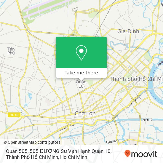 Quán 505, 505 ĐƯỜNG Sư Vạn Hạnh Quận 10, Thành Phố Hồ Chí Minh map