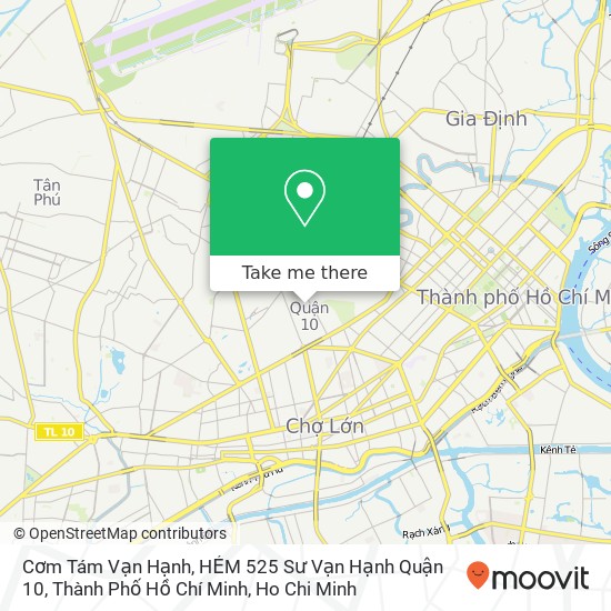 Cơm Tám Vạn Hạnh, HẺM 525 Sư Vạn Hạnh Quận 10, Thành Phố Hồ Chí Minh map