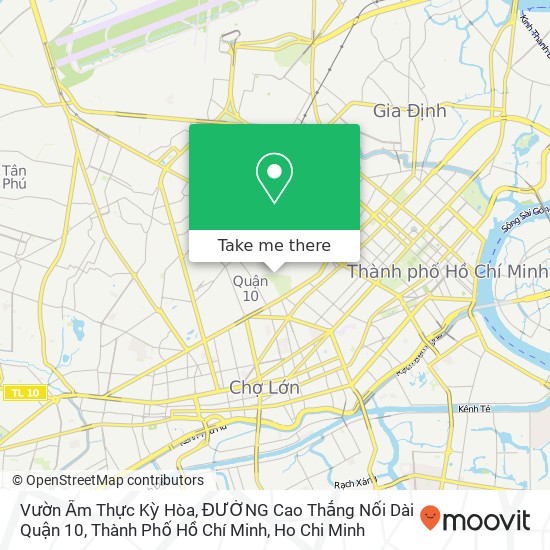 Vườn Ẩm Thực Kỳ Hòa, ĐƯỜNG Cao Thắng Nối Dài Quận 10, Thành Phố Hồ Chí Minh map