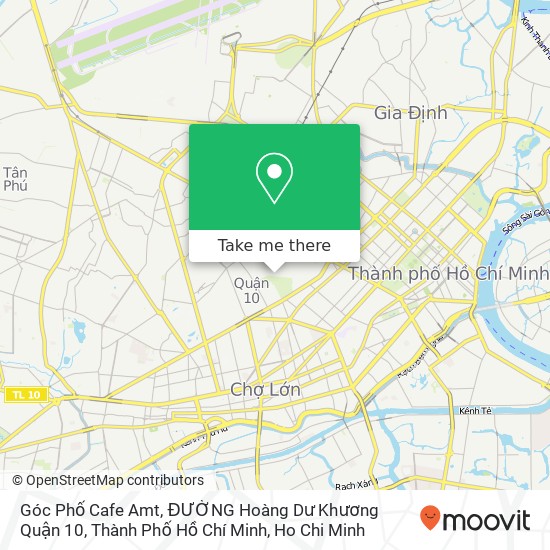 Góc Phố Cafe Amt, ĐƯỜNG Hoàng Dư Khương Quận 10, Thành Phố Hồ Chí Minh map