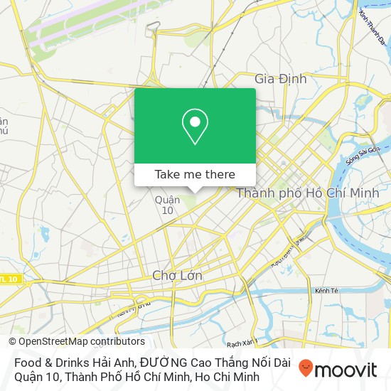 Food & Drinks Hải Anh, ĐƯỜNG Cao Thắng Nối Dài Quận 10, Thành Phố Hồ Chí Minh map