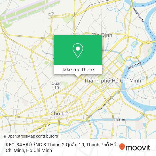 KFC, 34 ĐƯỜNG 3 Tháng 2 Quận 10, Thành Phố Hồ Chí Minh map