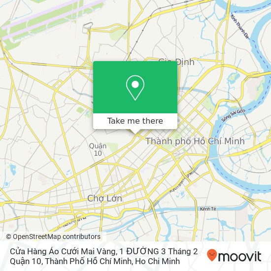 Cửa Hàng Áo Cưới Mai Vàng, 1 ĐƯỜNG 3 Tháng 2 Quận 10, Thành Phố Hồ Chí Minh map