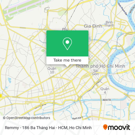 Remmy - 186 Ba Tháng Hai - HCM map