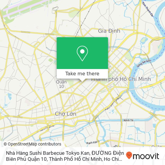 Nhà Hàng Sushi Barbecue Tokyo Kan, ĐƯỜNG Điện Biên Phủ Quận 10, Thành Phố Hồ Chí Minh map