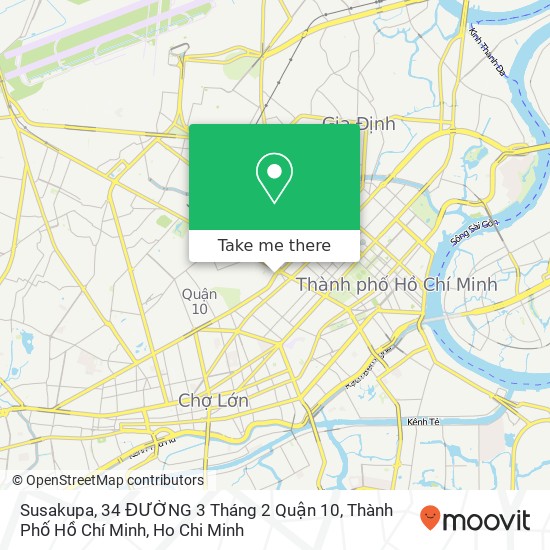 Susakupa, 34 ĐƯỜNG 3 Tháng 2 Quận 10, Thành Phố Hồ Chí Minh map